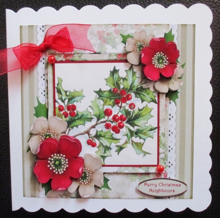 Vintage Christmas Winter Blossom 1041 by Davina Rundle