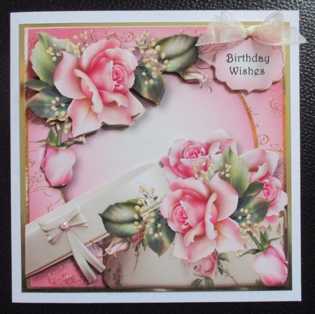 Pink Roses Birthday Gift by Davina Rundle