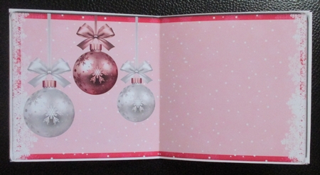 JJ CHRISTMAS RED BAUBLES 6X6 INSERT by Davina Rundle