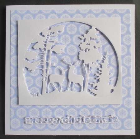 Christmas Snowflake Blue Backing Paper by Davina Rundle
