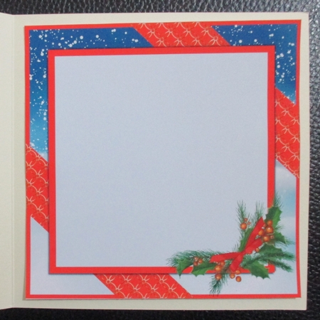 Blue Christmas Insert Panel by Davina Rundle