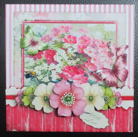 Vintage Flowers Card Kit 1048 by Davina Rundle
