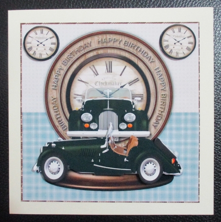 Male Card Vintage Cars by Davina Rundle
