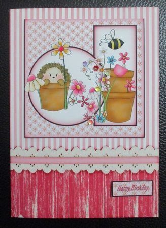 Vintage Stripes and Wood 1048 by Davina Rundle