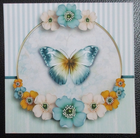 Vintage Butterflies Floral Card Kit 1052 by Davina Rundle