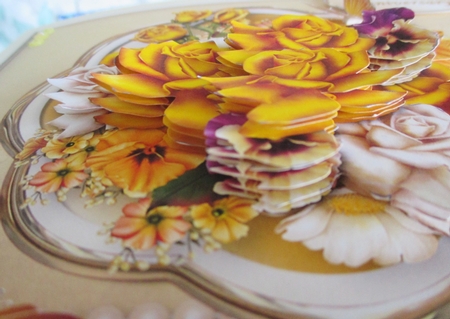 Golden Bouquet - Lace and Pearls Card Mini Kit by Davina Rundle