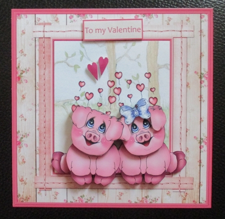 Piggies in love by Davina Rundle