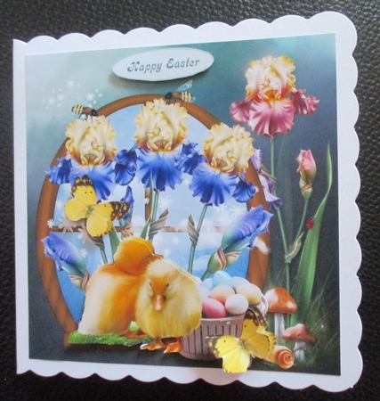 Blossoming Spring Window Topper with Decoupage by Davina Rundle