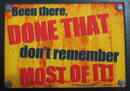 A4 Fun Novelty Done That - Senior Moment Saying Card Topper by Davina Rundle