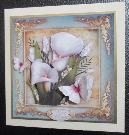 Vintage White Callas for All Occasions Card Mini Kit by Davina Rundle