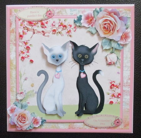 Cat Love Mini Kit & Decoupage by Davina Rundle