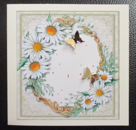 Beautiful Daisys  in a gold frame  by Davina Rundle