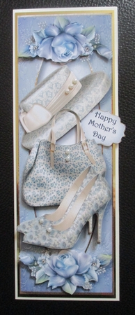 Handbags & Gladrags Lge DL - Pale Blue by Davina Rundle