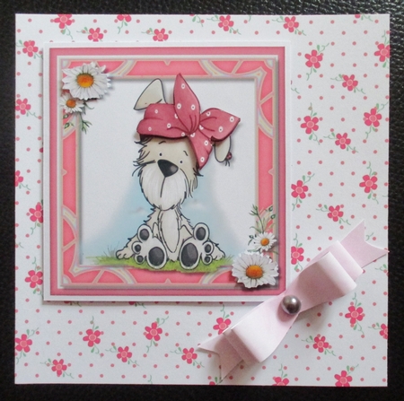 Bellas Pink Polka Dot Hat  by Davina Rundle