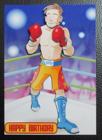 Boxer Dude Yellow by Davina Rundle