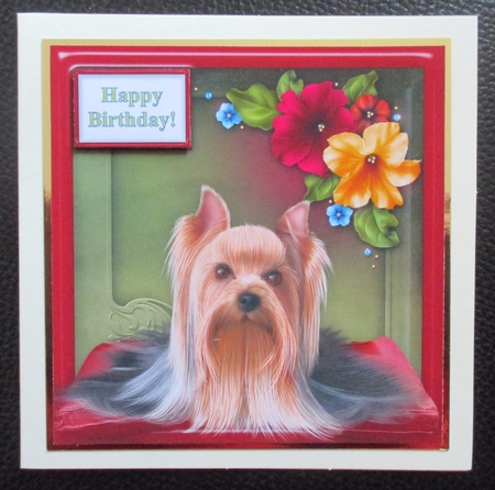Yorkie The Yorkshire Terrier - Square Card Topper & Assorted Greetings by Davina Rundle