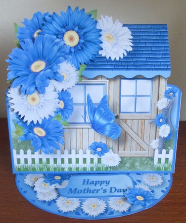 Daisy Days - Garden Shed Easel Card MIni Kit by Davina Rundle