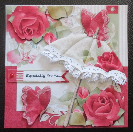 Parasol & Red Roses Mini Kit by Davina Rundle