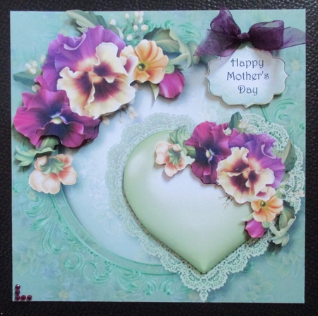 Hearts & Flowers - Pretty Pansies by Davina Rundle