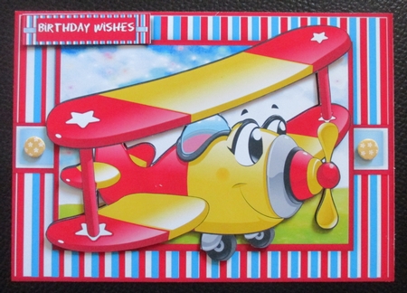 A5 Birthday Boy Plane  by Davina Rundle