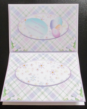 Insert for Scallop Envelope Card Front Easter Bunny by Davina Rundle