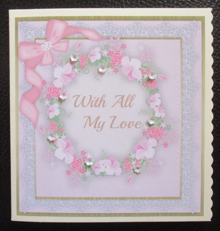 Birthday Wreath, With All My Love  by Davina Rundle