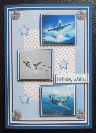 Mens Card Aeroplanes by Davina Rundle