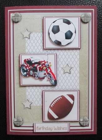 Mens Card Sport by Davina Rundle