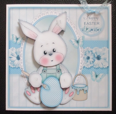 Blue Easter Bunny Mini Kit by Davina Rundle