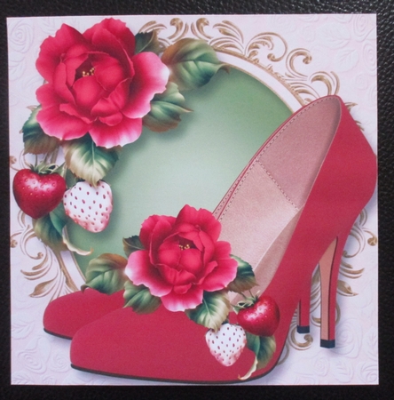 Sumptuous Shoes - Deep Pink Strawberry Rose by Davina Rundle
