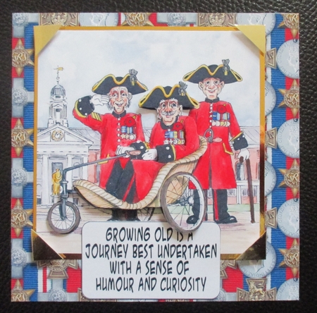 The Wrinklies Decoupage - Chelsea Pensioners by Davina Rundle
