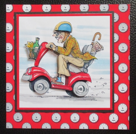 The Wrinklies Decoupage - Full Throttle by Davina Rundle