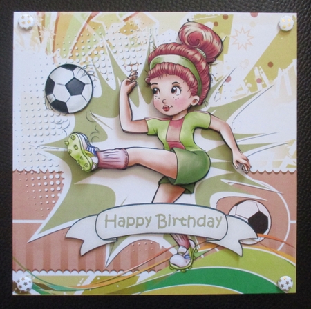8x8 soccer star girl mini kit by Davina Rundle