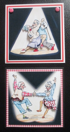 The Wrinklies Decoupage - Doddery Dancing by Davina Rundle