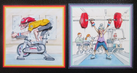 The Wrinklies Decoupage - Elderly Exercises by Davina Rundle