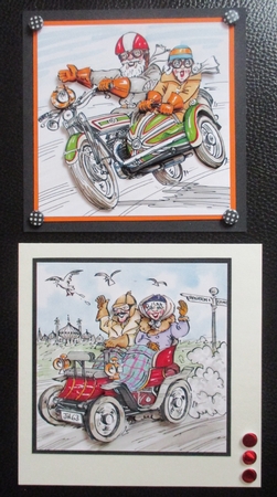 The Wrinklies Decoupage - Zoom Zoom by Davina Rundle