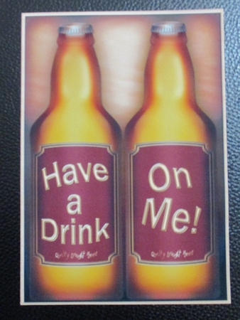A5 HAVE A DRINK ON ME Beer Gift Set 3D decoupage by Davina Rundle