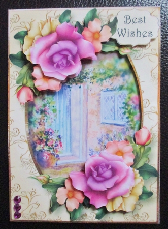 Yellow & Lilac At The Cottage Door by Davina Rundle