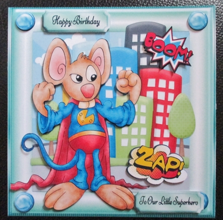 Super Mouse Saves The Day 8x8 Mini Kit by Davina Rundle