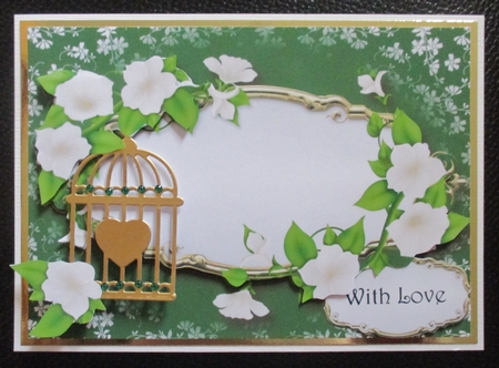 Beautiful White Flowers A5 Landscape by Davina Rundle