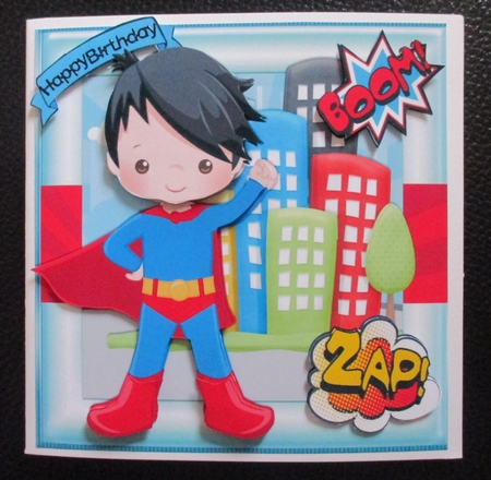 Crime Fighter With Cape 8x8 Mini kit by Davina Rundle
