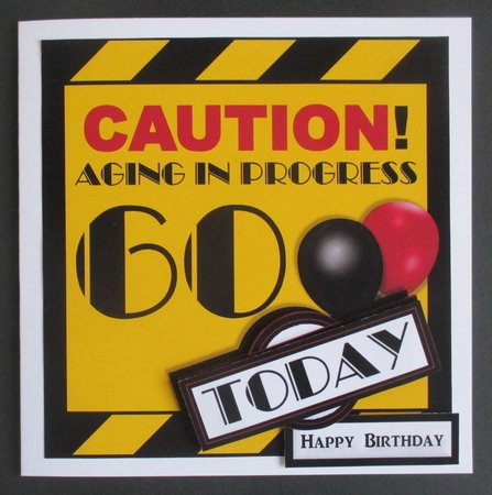 Aging in Progress Caution - 60th Birthday by Davina Rundle