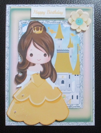 Pretty Princess In Yellow Dress by Davina Rundle
