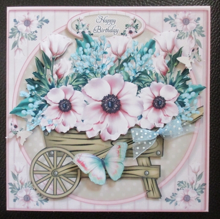 Pink Rose Barrow Mini Kit by Davina Rundle