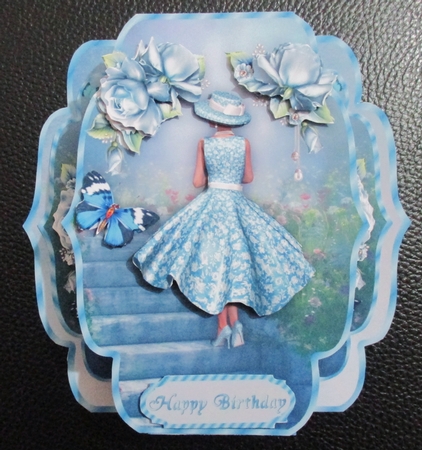 Into the Blue-  Quick & Easy Pop-out Card Mini-kit by Davina Rundle