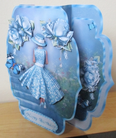 Into the Blue-  Quick & Easy Pop-out Card Mini-kit by Davina Rundle