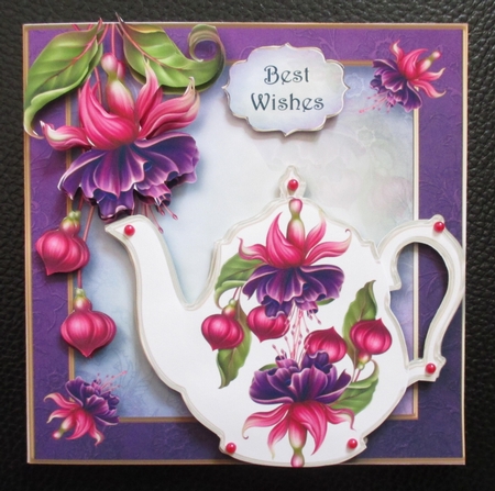 Floral Teapot & Fabulous Fuschias by Davina Rundle
