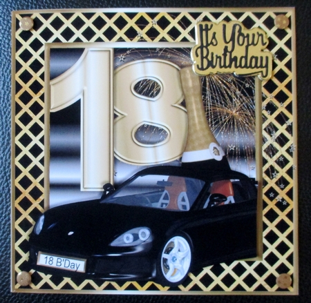 Special Birthday Sports Car - Age 18 by Davina Rundle