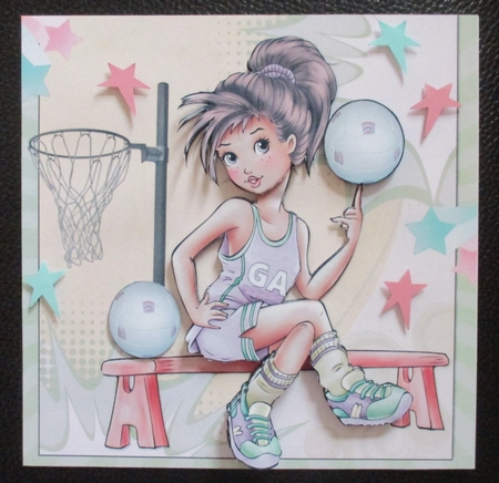 8x8 the netball star mini kit by Davina Rundle