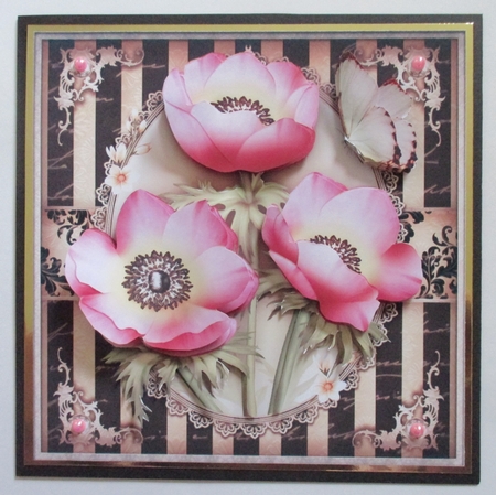 Soft Pink Anemone for All Occasions Card Mini Kit by Davina Rundle